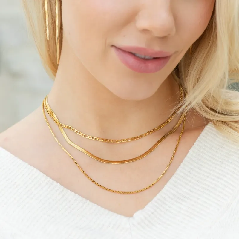 Triple Layer Water Resistant Statement Necklace 