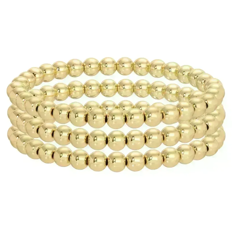 Large Bead Stretch Bracelet