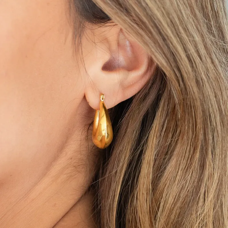 Small Latchback Water Resistant Hoops 