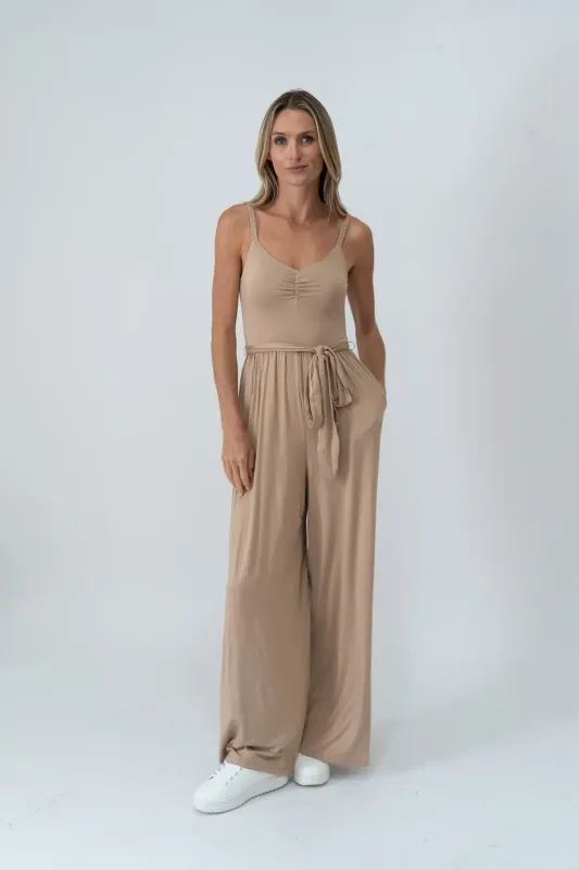 Shannon Taupe Jumpsuit