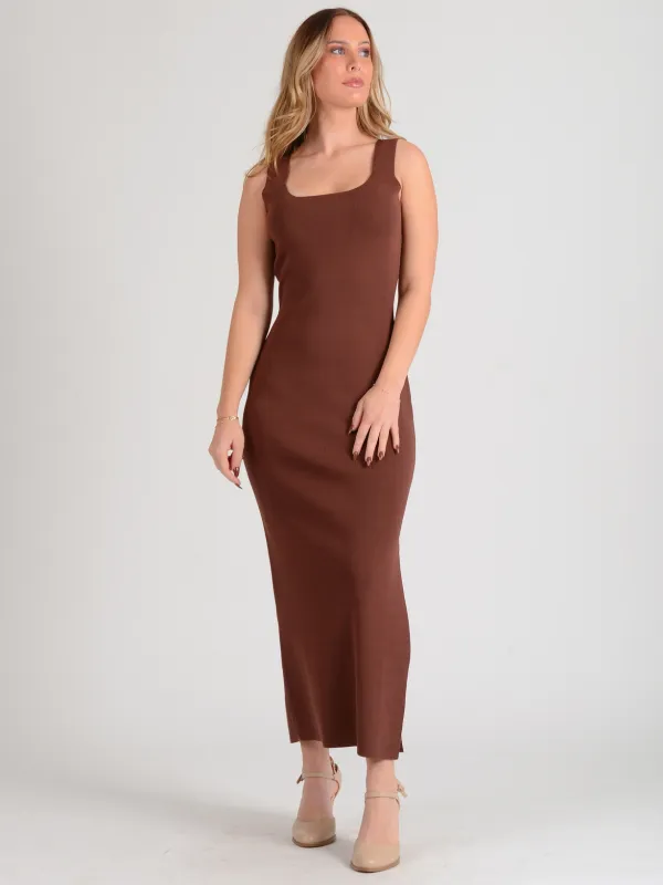 Crawford Brown Knit Dress