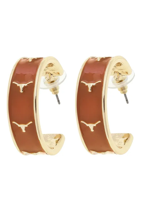 Longhorn Hoop Earrings