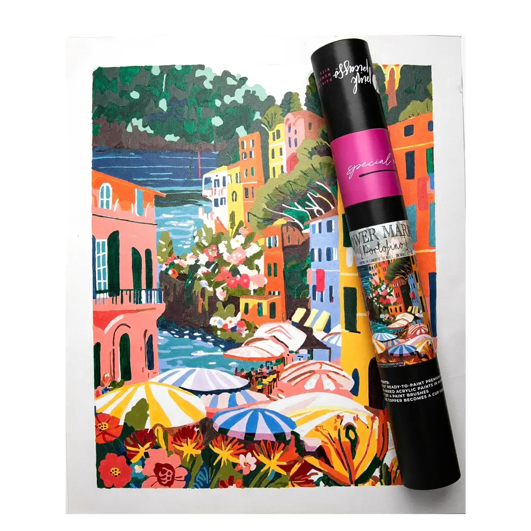Flower Market: Portofino Paint By Number Kit
