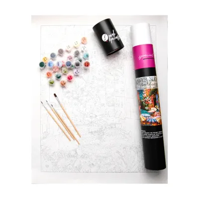 Flower Market: Portofino Paint By Number Kit