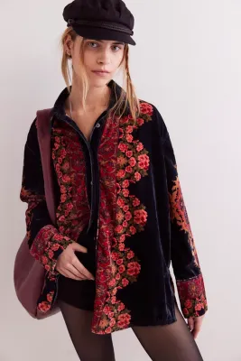 One Night Velvet Top- Night Owl