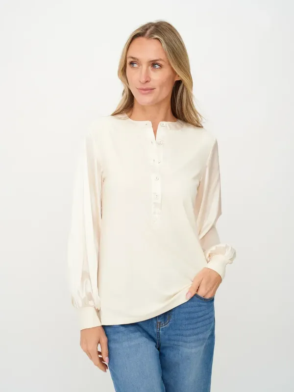 Janie Satin Sleeve Top