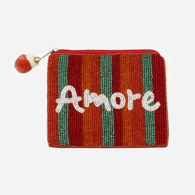Amore Beaded Coin Pouch