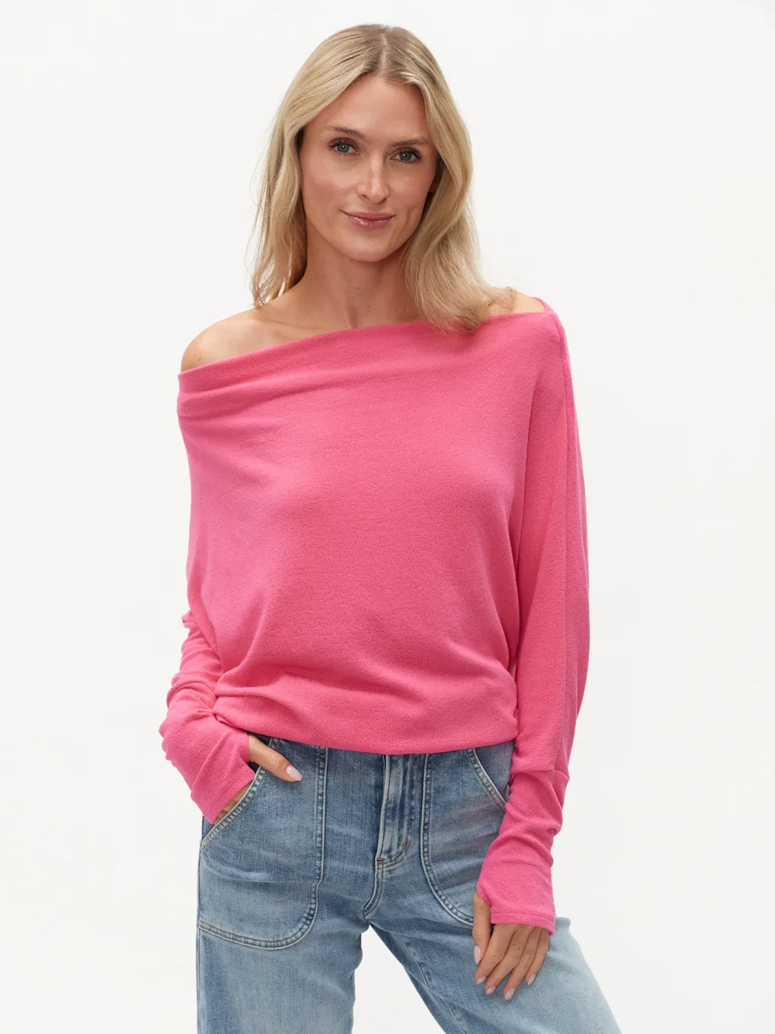 The Anywhere Top- Carnation Pink