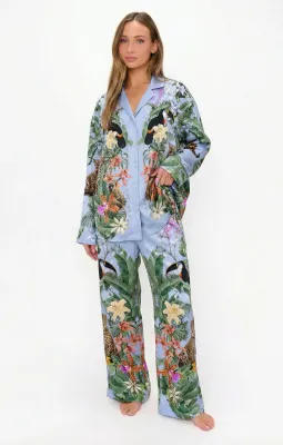 Overslept PJ Set- Wild Jungle Mirage