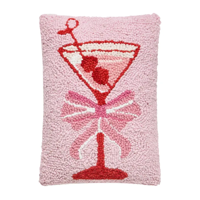 CHERRY MARTINI HOOK PILLOW