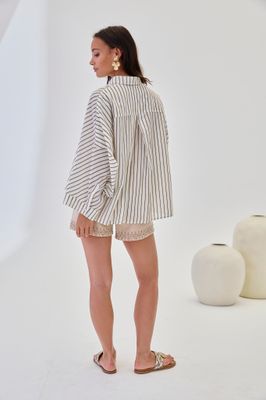 NKN Oversized Striped Shirt