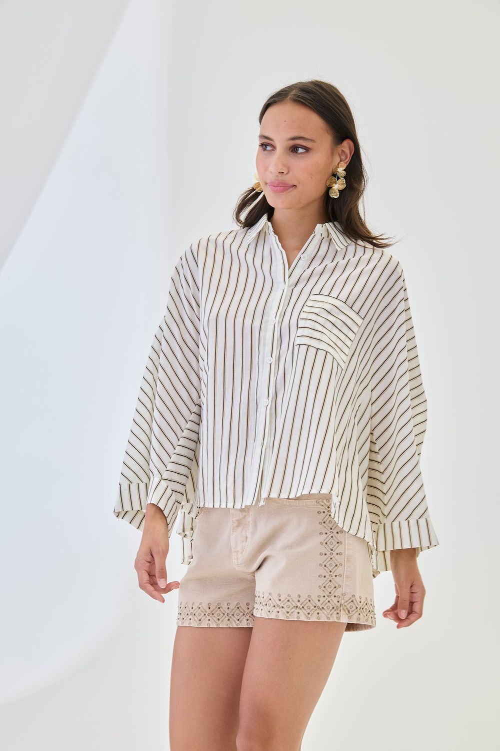NKN Oversized Striped Shirt