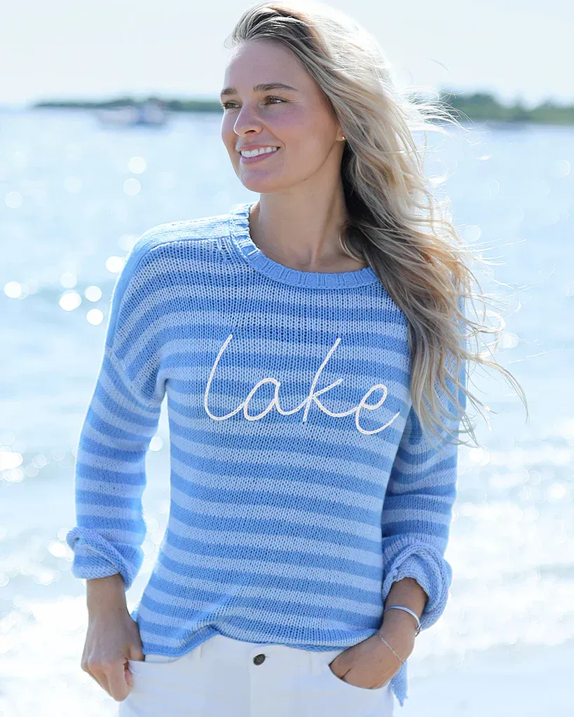 Lake Striped Crew Cotton 