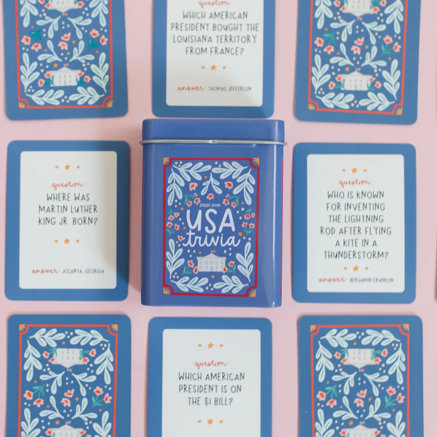 USA Trivia Cards