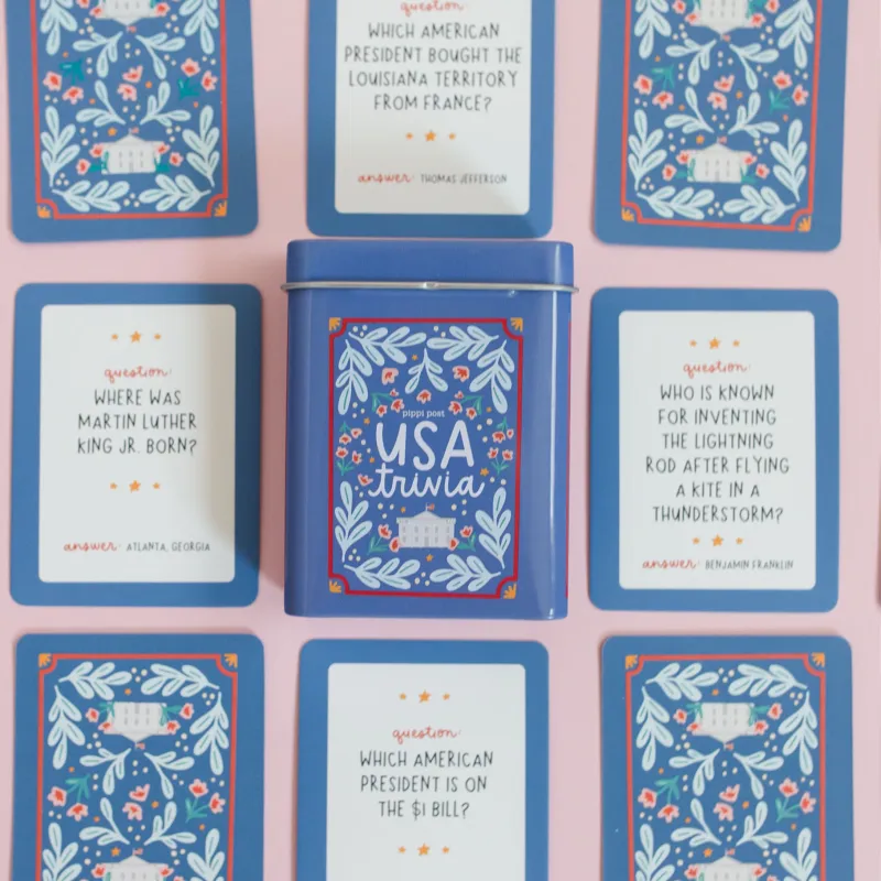 USA Trivia Cards