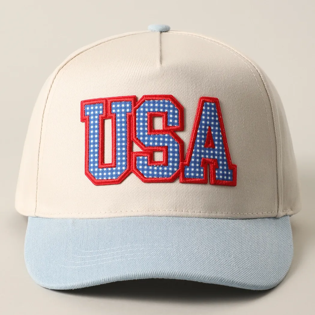 USA Flag Patch Baseball Cap