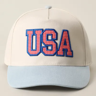 USA Flag Patch Baseball Cap