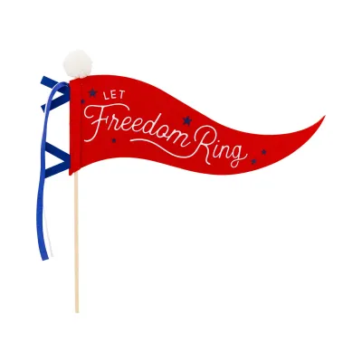 Let Freedom Ring Felt Pennant Banner