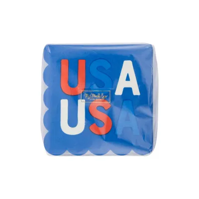 USA Scallop Paper Cocktail Napkin