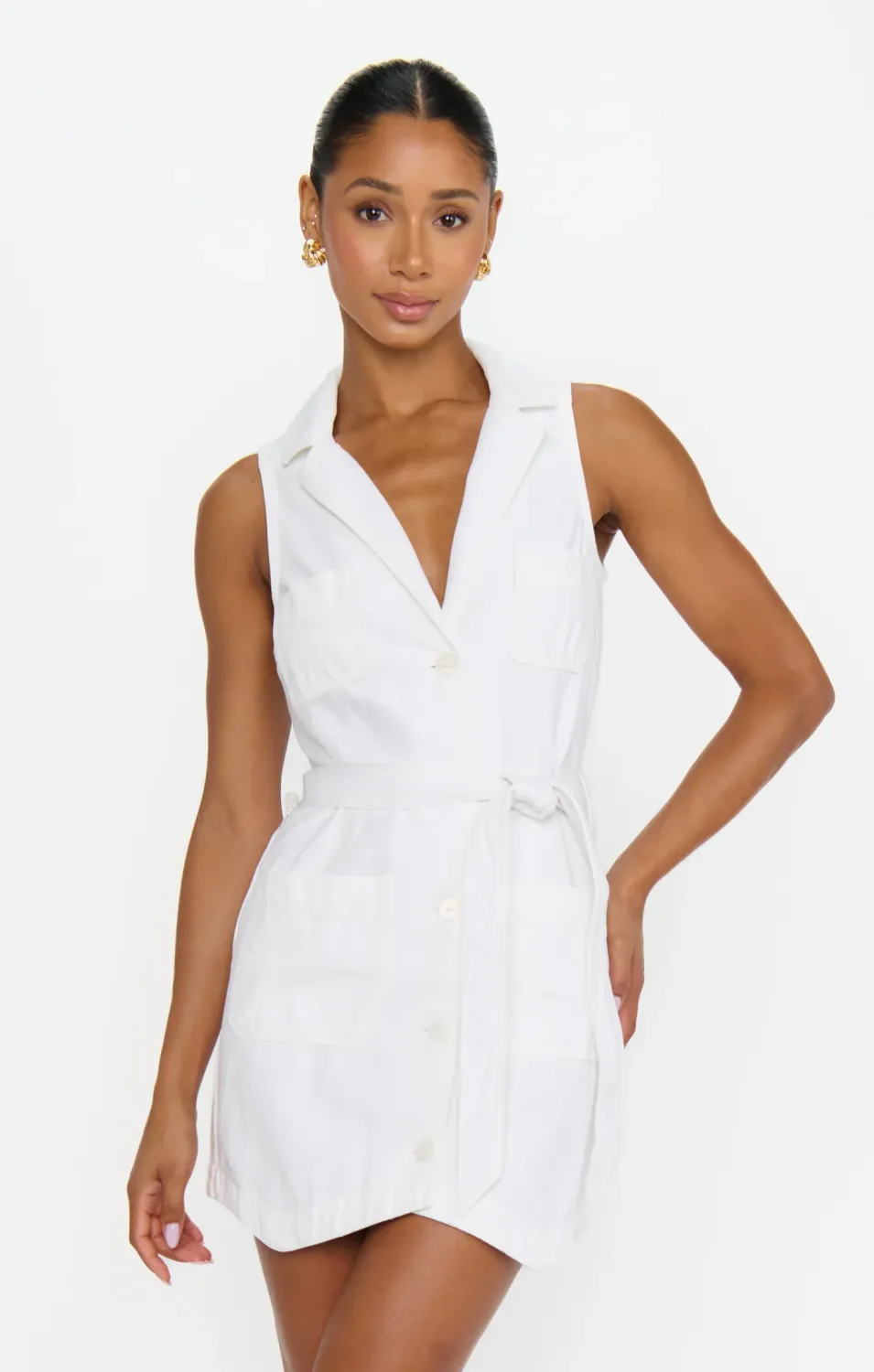 Fairfield White Vest Dress 