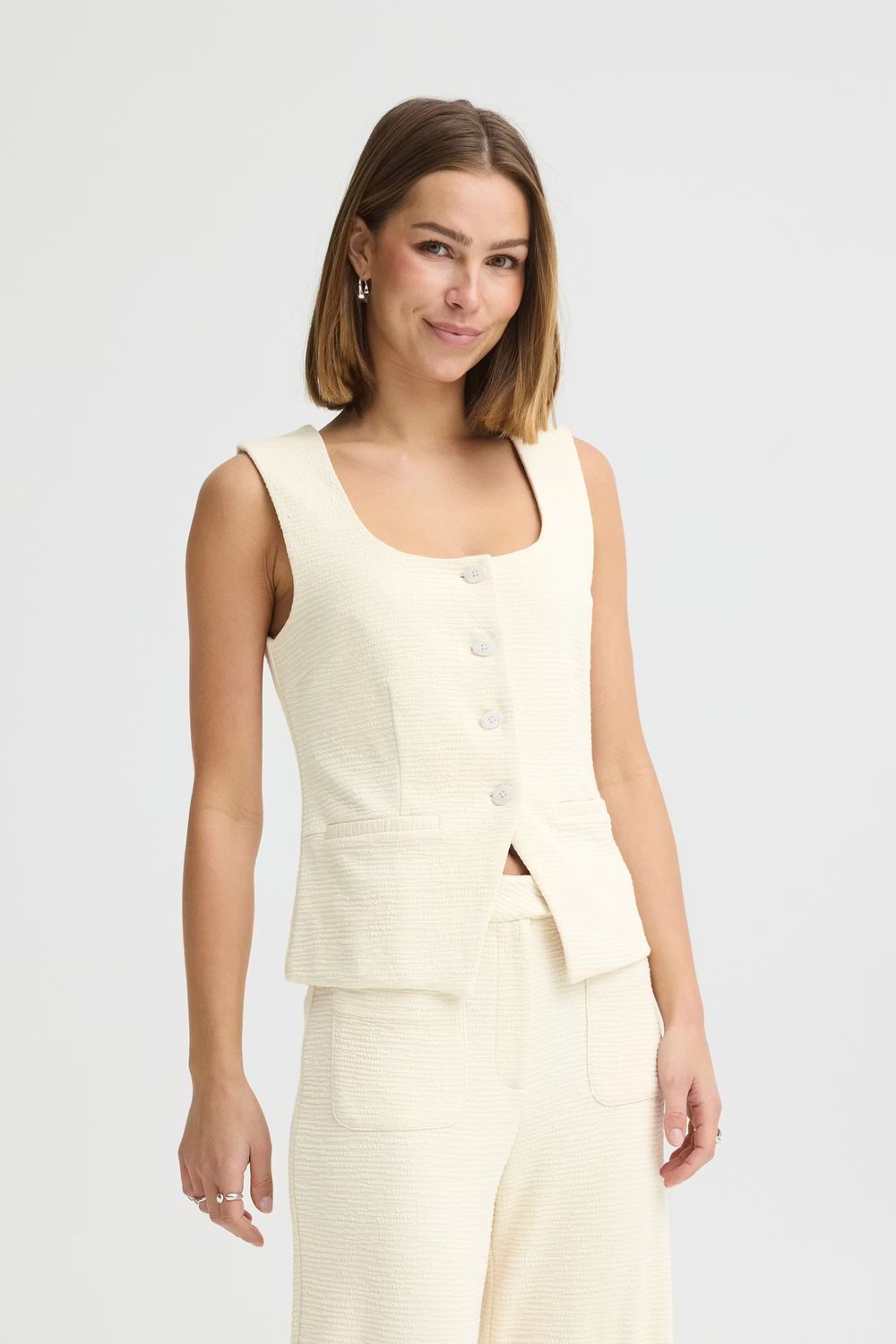 Ihkate Lumina Waistcoat- Almond Milk