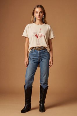 Martini Bombshell Hi-Low Tee
