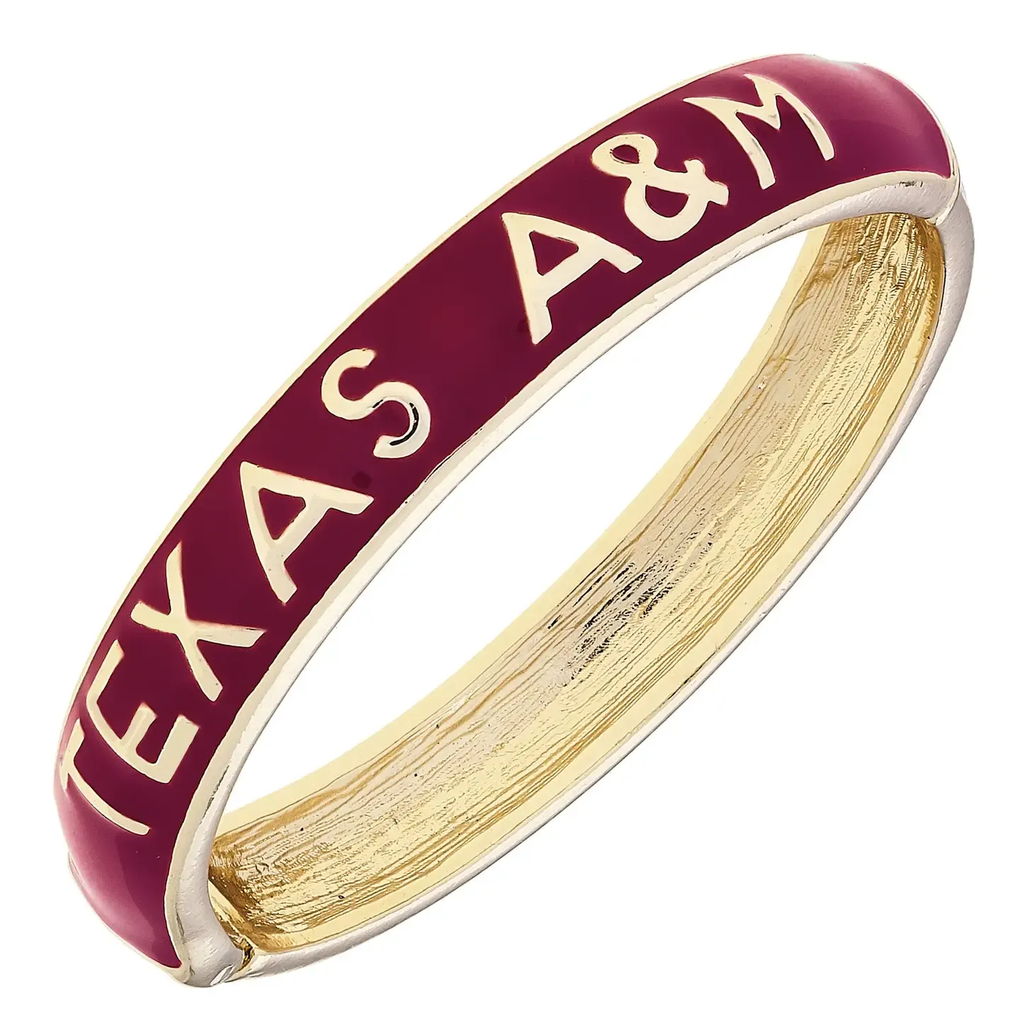 Texas A&amp;M Hinge Bangle