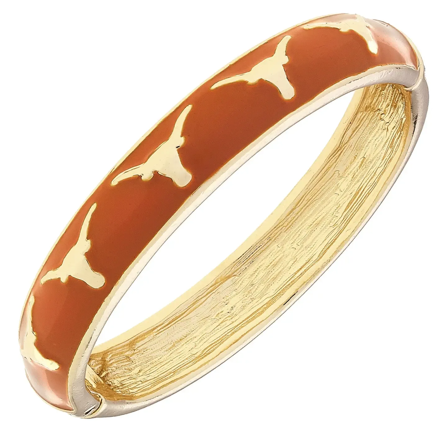 Texas Longhorns Logo Hinge Bangle