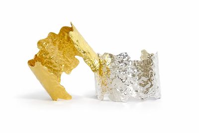 Easton Elle Ultra Thick Plated Cuff- Silver