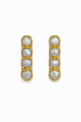 Easton Elle Ophelia Earrings All Pearl-Gold