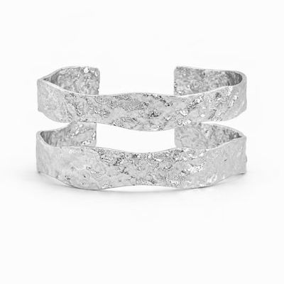 Easton Elle Double Plated Cuff- Silver