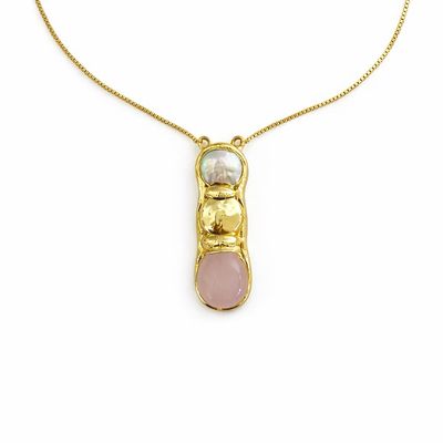 Easton Elle Blush Bloom Slip Necklace 