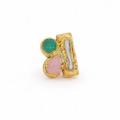 Easton Elle Arch Ring- Pink/Aqua/Rose