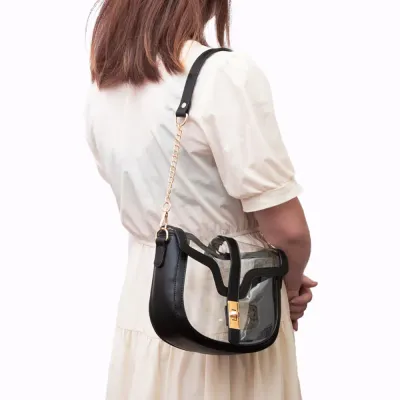 Clear/Black Stadium Bag