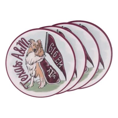 Texas A&amp;M Mascot Coaster Set