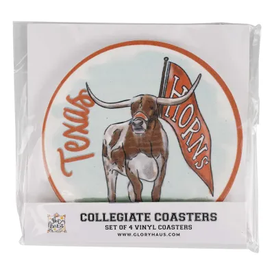 Texas Mascot Coaster Set