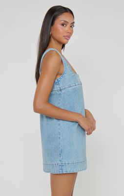 Topanga Mini Dress - Jet Stream Blue 