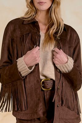 Chocolate Fringe Jacket
