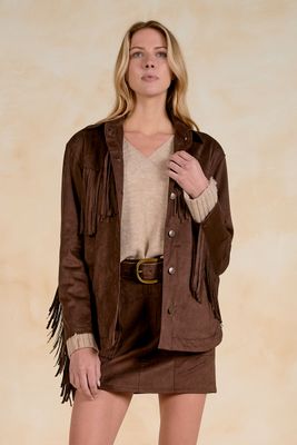 Chocolate Fringe Jacket