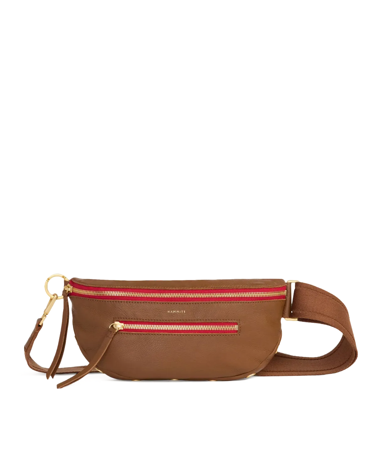 Charles Crossbody Med-Mahogany Pebble
