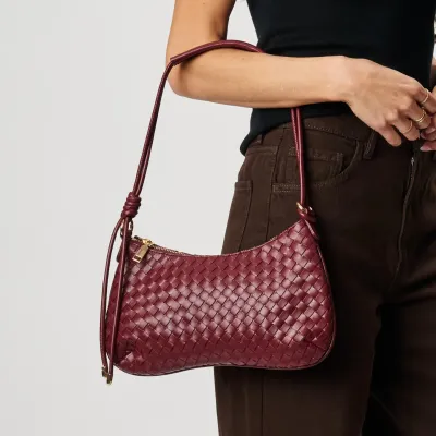 Cindy Shoulder Bag-Burgundy