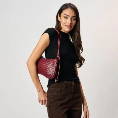 Cindy Shoulder Bag-Burgundy