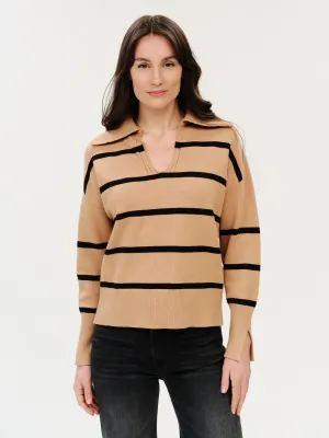 Ruth Striped Collared Sweater