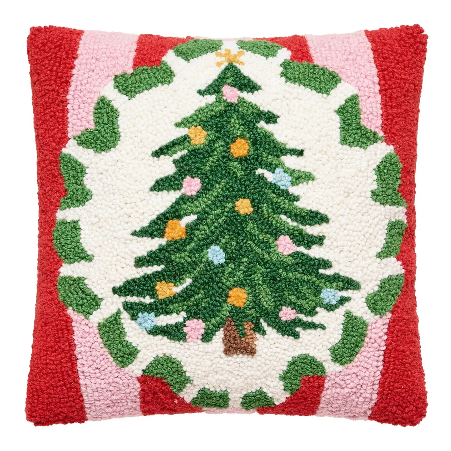 Holiday Frames Tree Hook Pillow