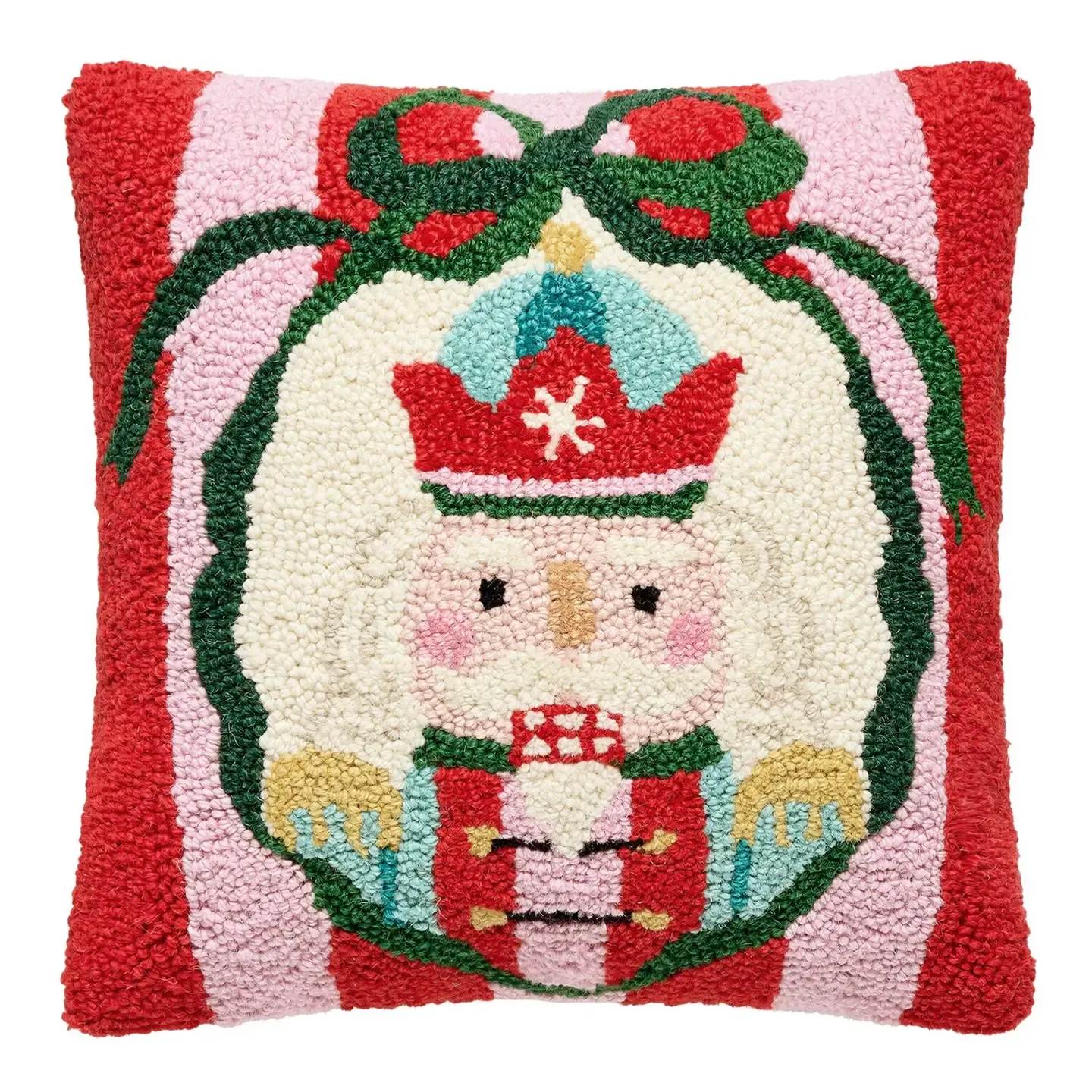 Holiday Frames Nutcracker Hook Pillow