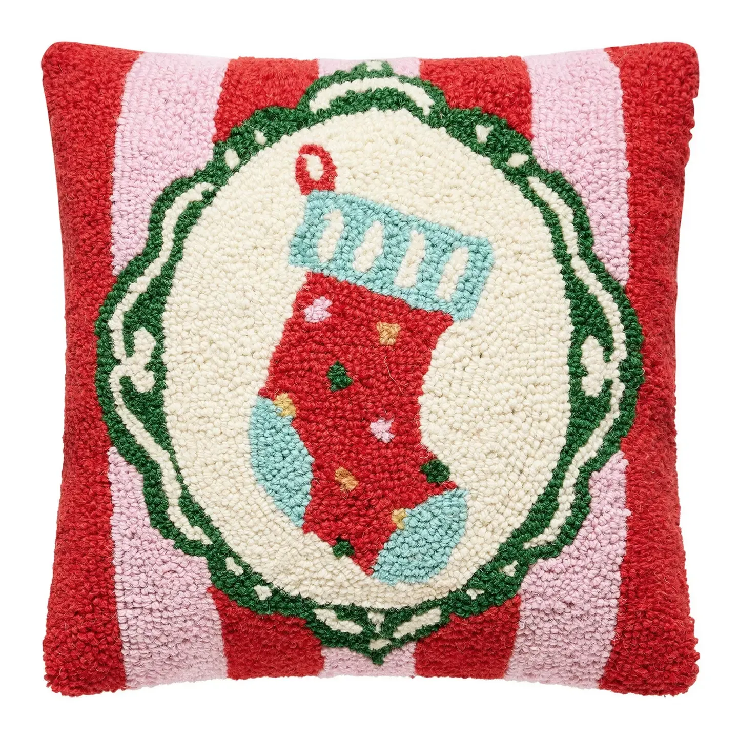 Holiday Frames Stocking Hook Pillow