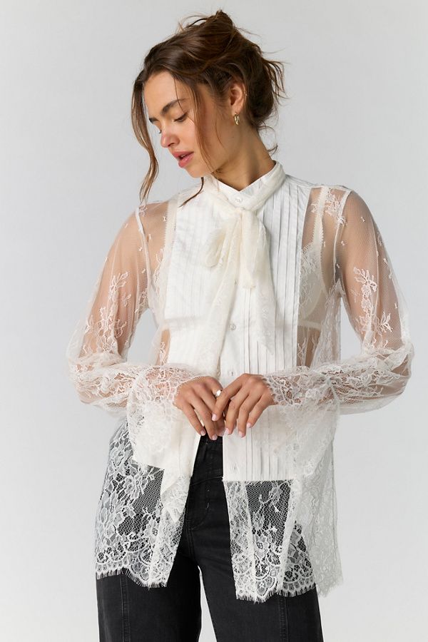 BALI OPHELIA TUXEDO TOP / SNOW BELL