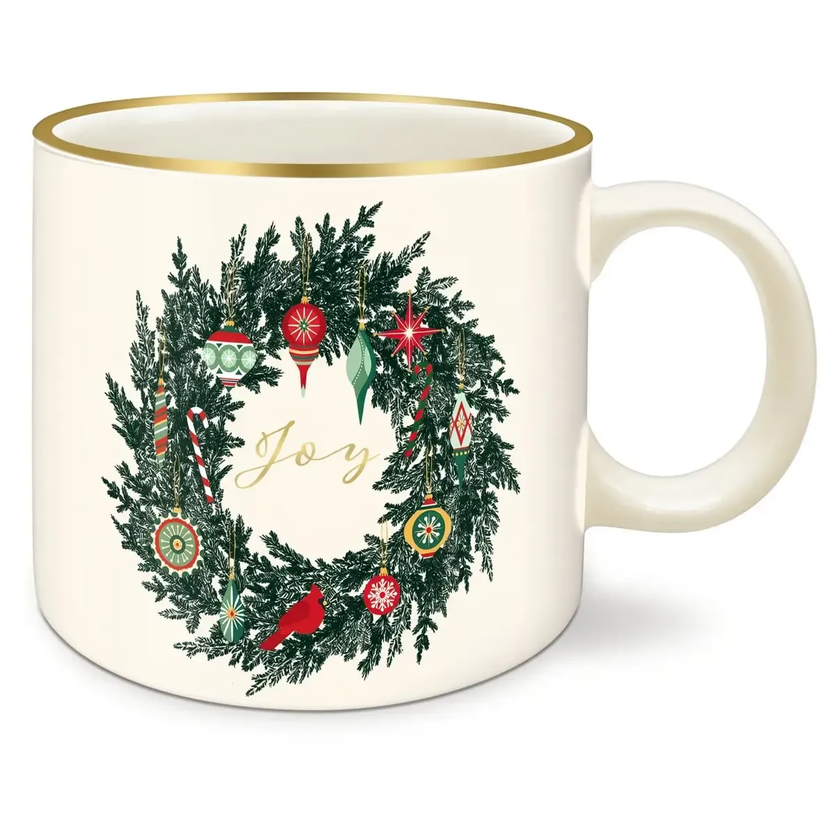 Ceramic Mug Vintage Wreath