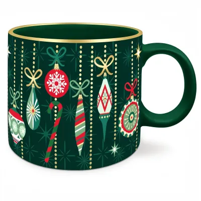 Mug Ceramic Vintage Ornaments