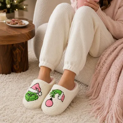 GRINCH ORNAMENT SLIPPERS